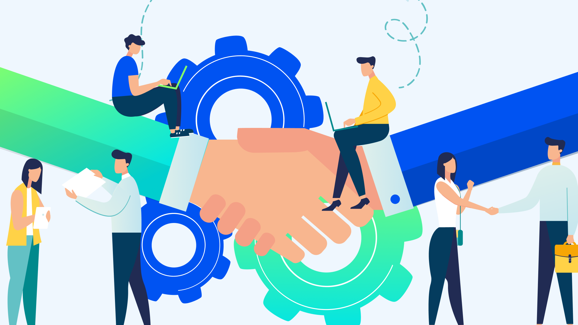 B2B sales team mapping stakeholder relationships across a buying center to execute a multi-threading strategy