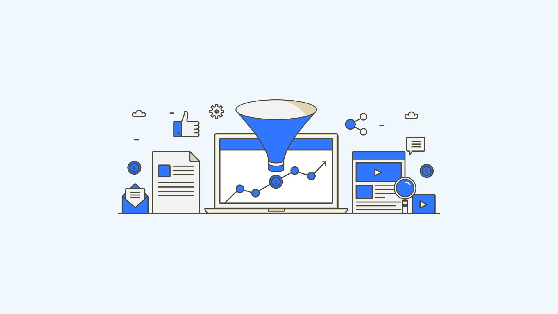 Sales rep mapping a multi-stakeholder enterprise buying committee on a whiteboard