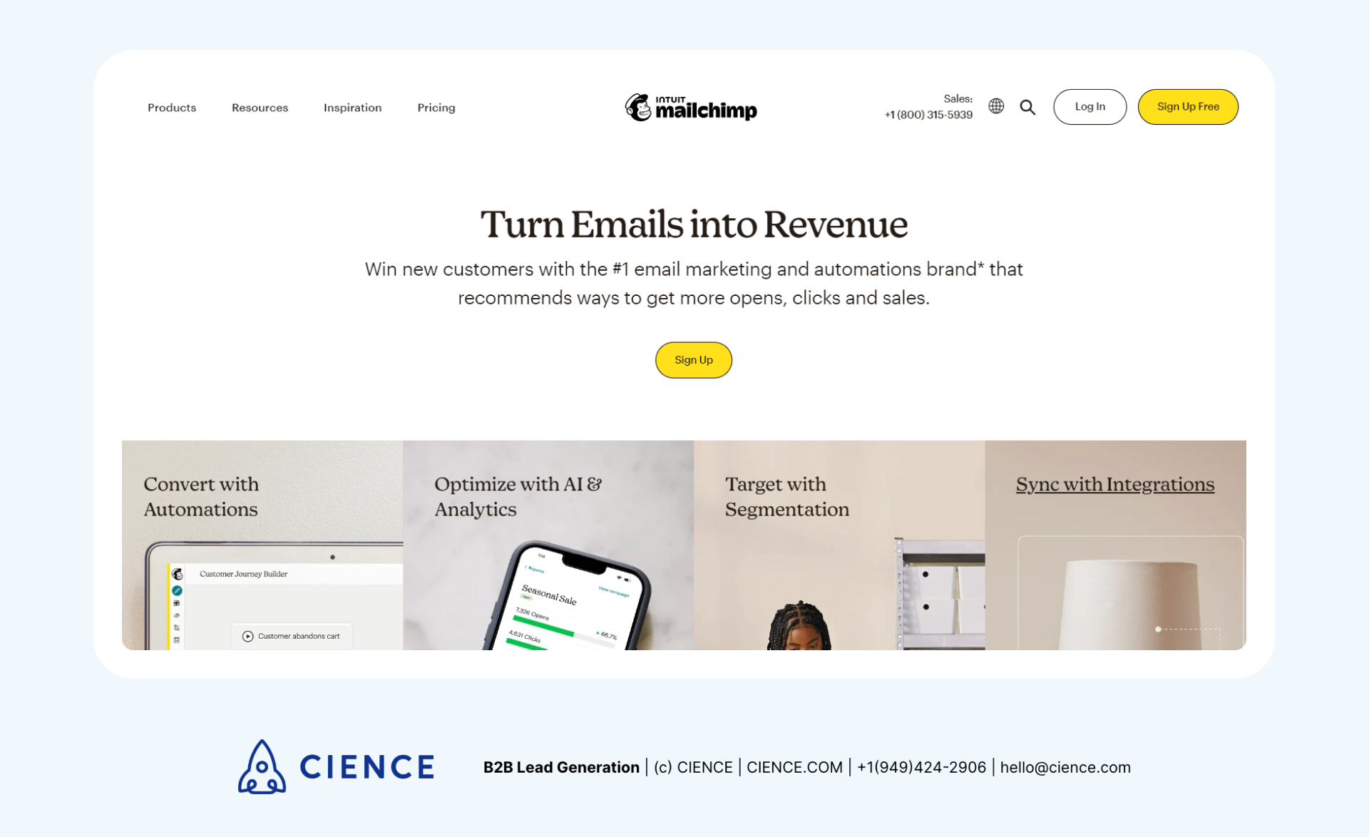 Email Marketing Automation Tools Example: Mailchimp automation trigger and audience segmentation