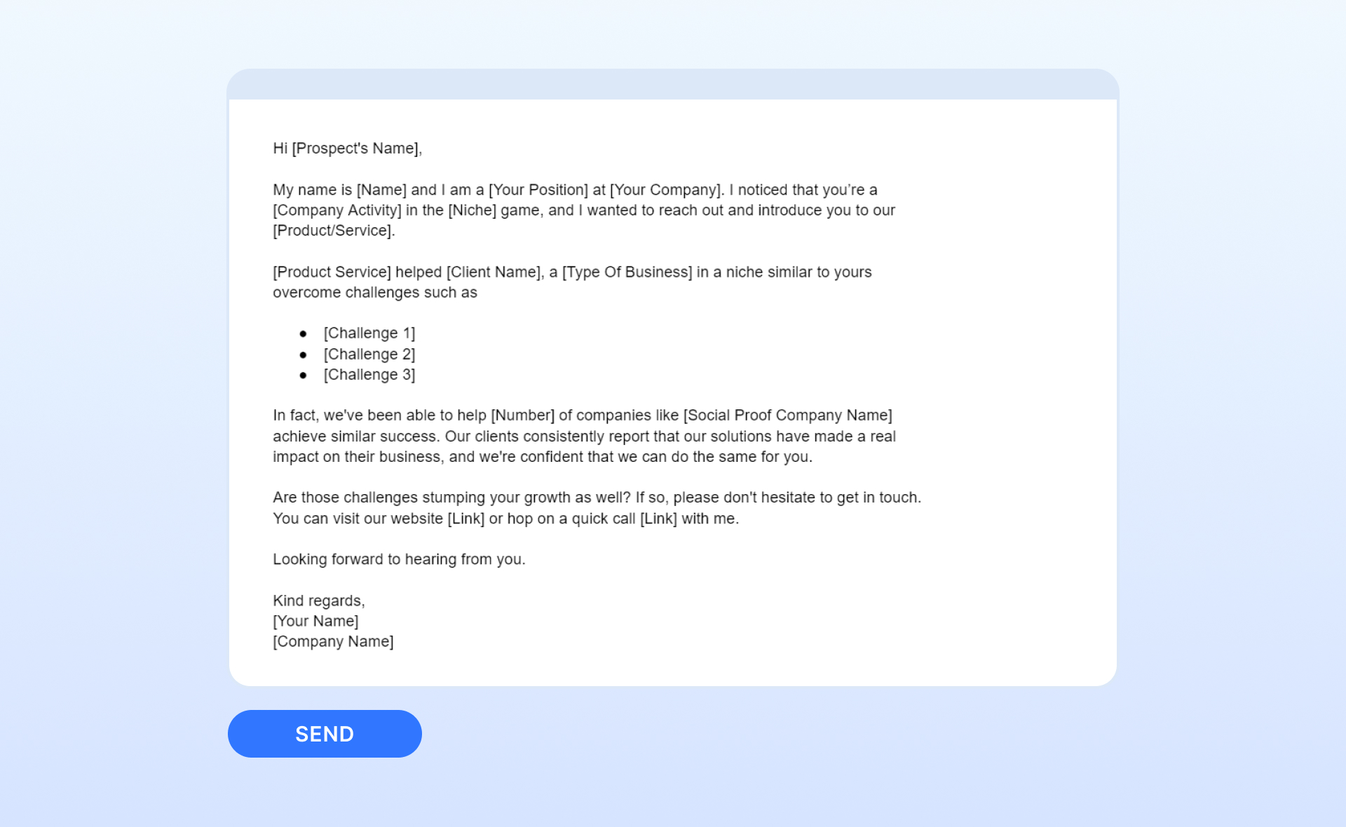 Best cold email templates: Using social proof with client results to build credibility instantly