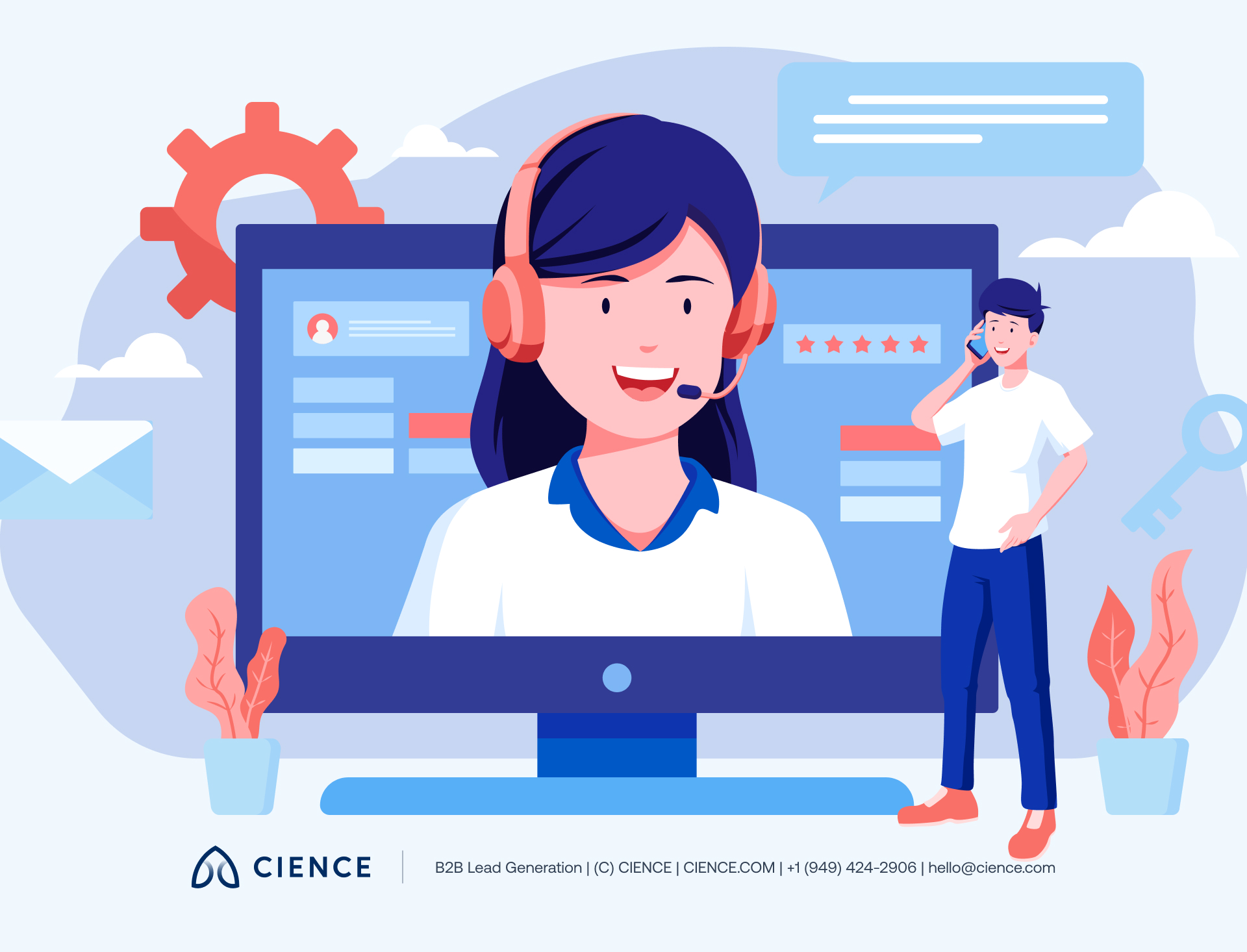 A B2B sales rep's notebook with budget, timeline, and stakeholder notes from a discovery call