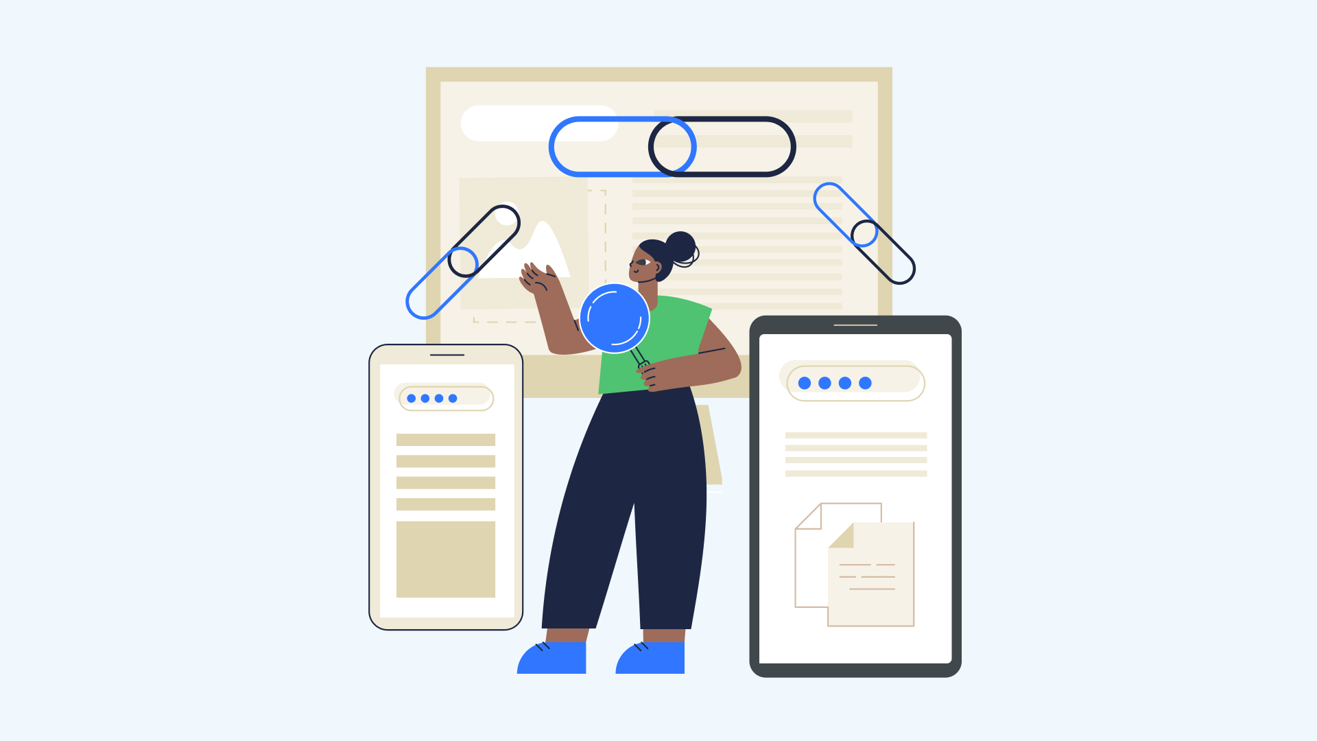 How quality backlinks improve domain authority and Google rankings — diagram with link tiers