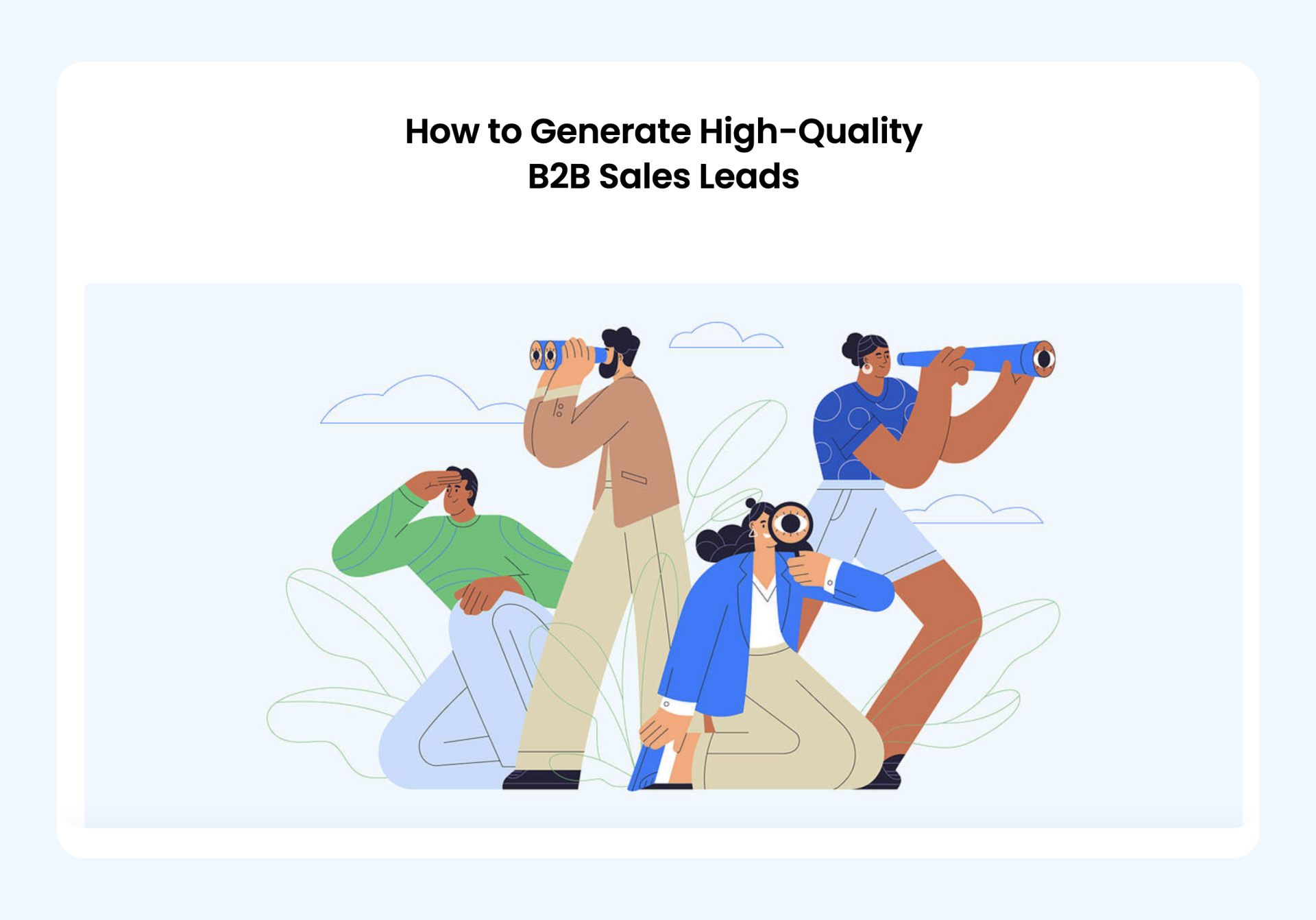 How to Generate High-Quality B2B Sales Leads