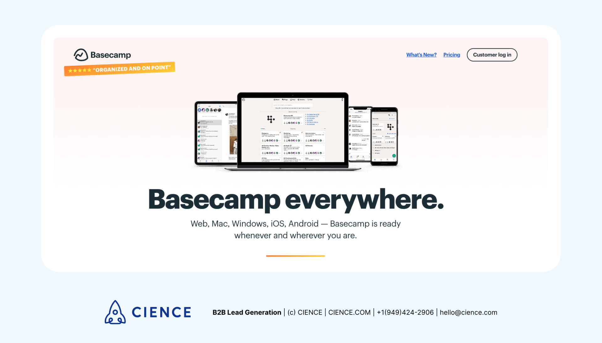 Project Management Software Example: Basecamp
