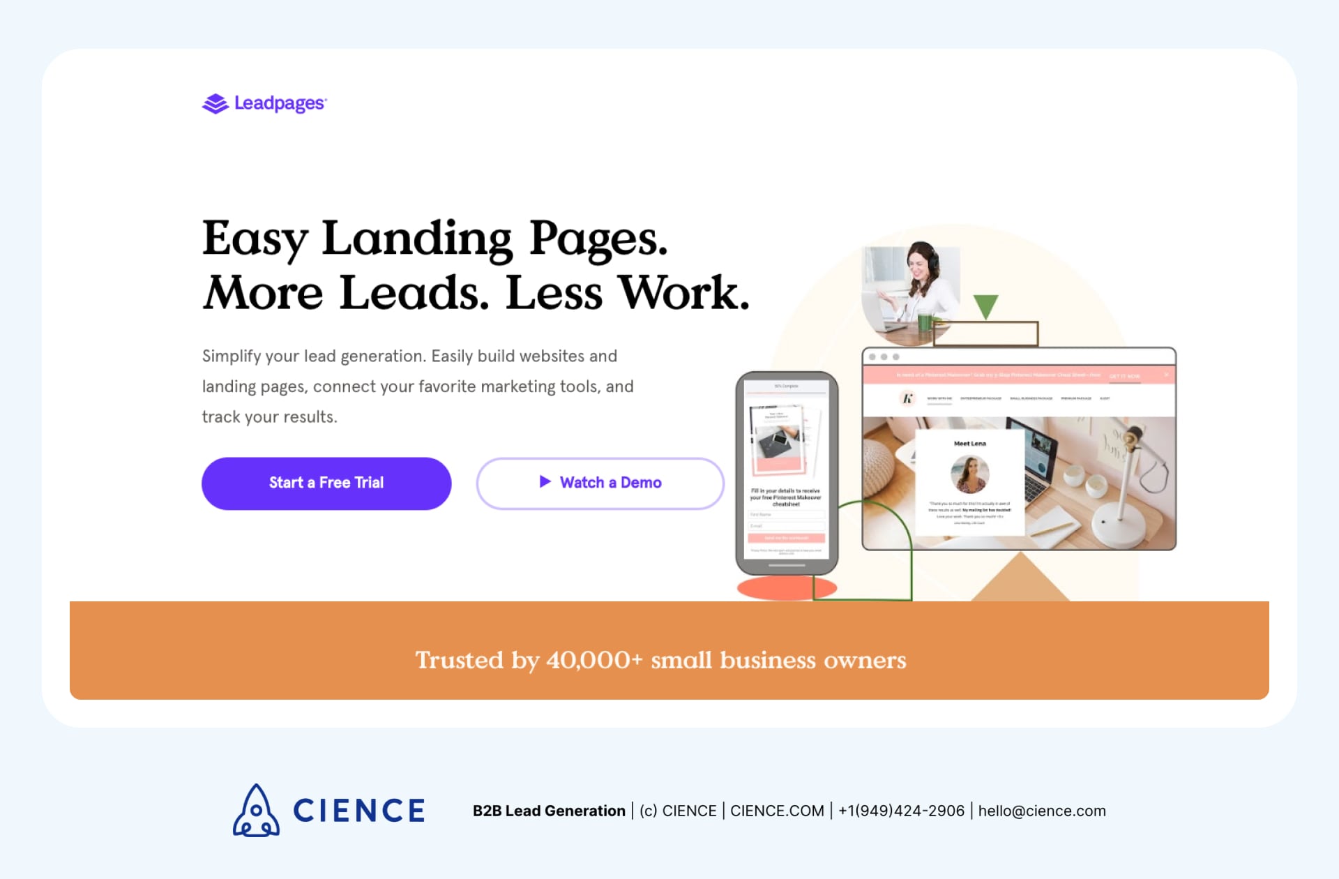 Automated Lead Generation Software - Leadpages