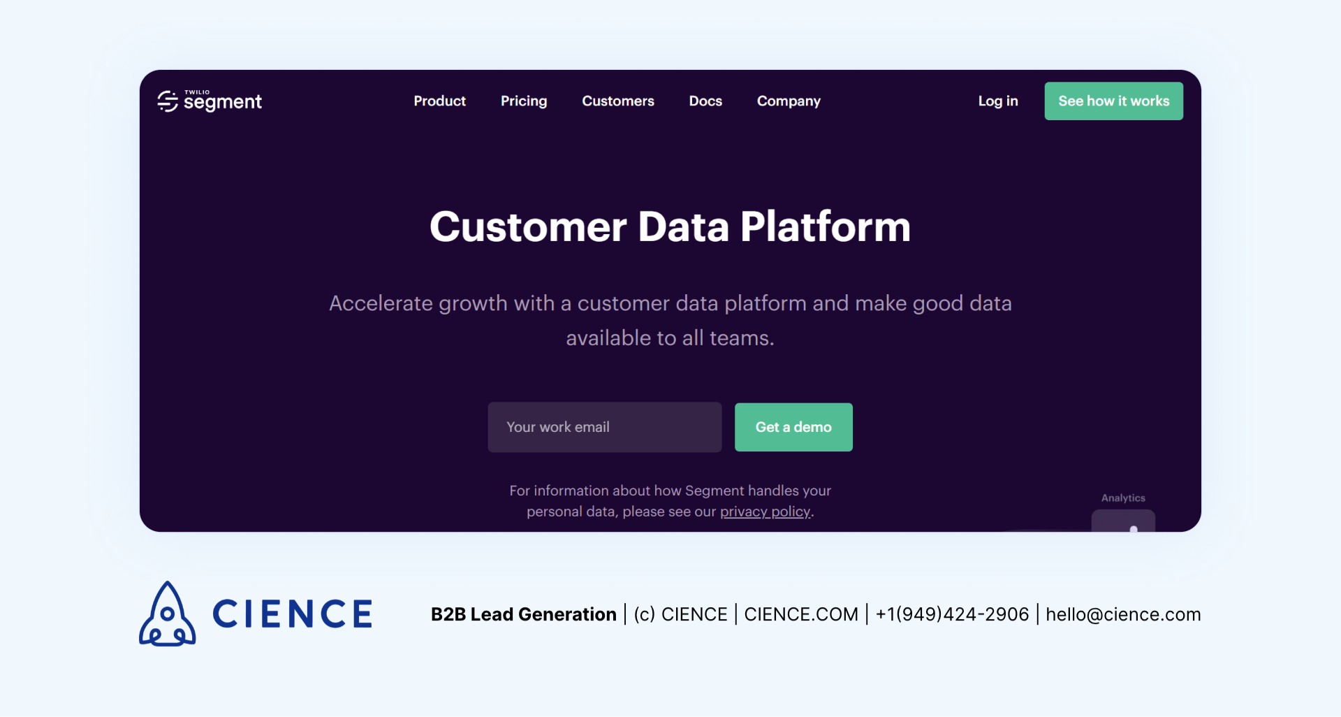Customer Data Platform Company - Segment