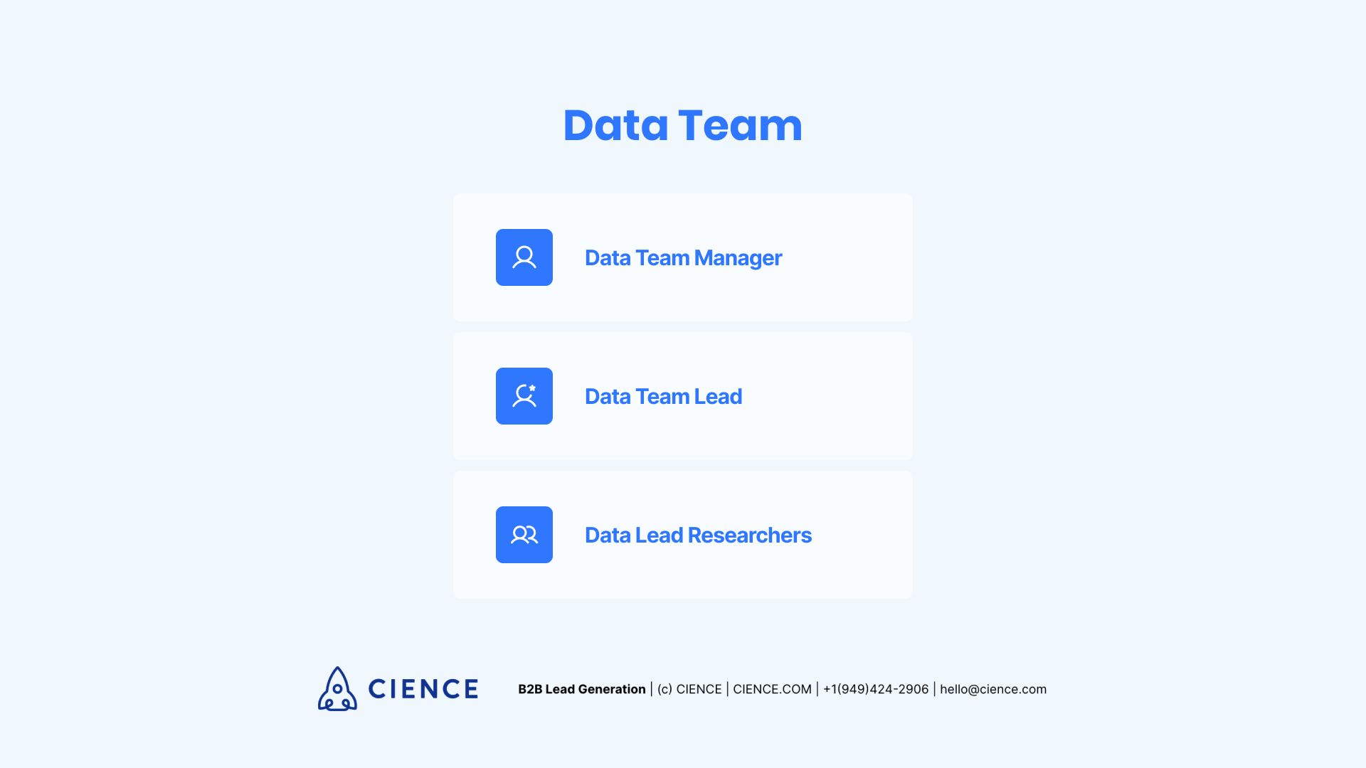 Sales Data Team Hierarchy
