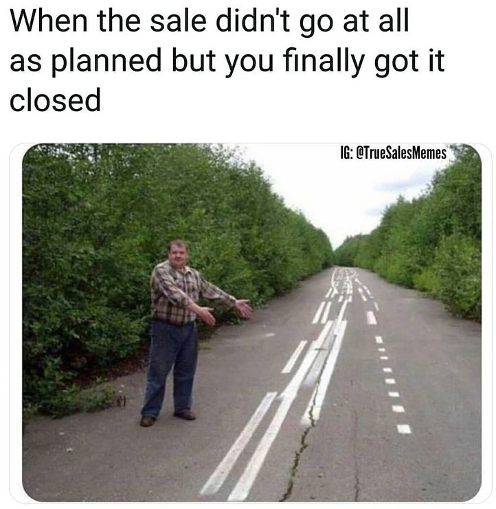 Closed sales meme