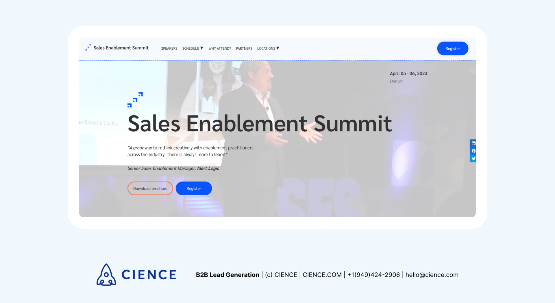 Sales & Marketing Conference 2023 - Sales Enablement Summit