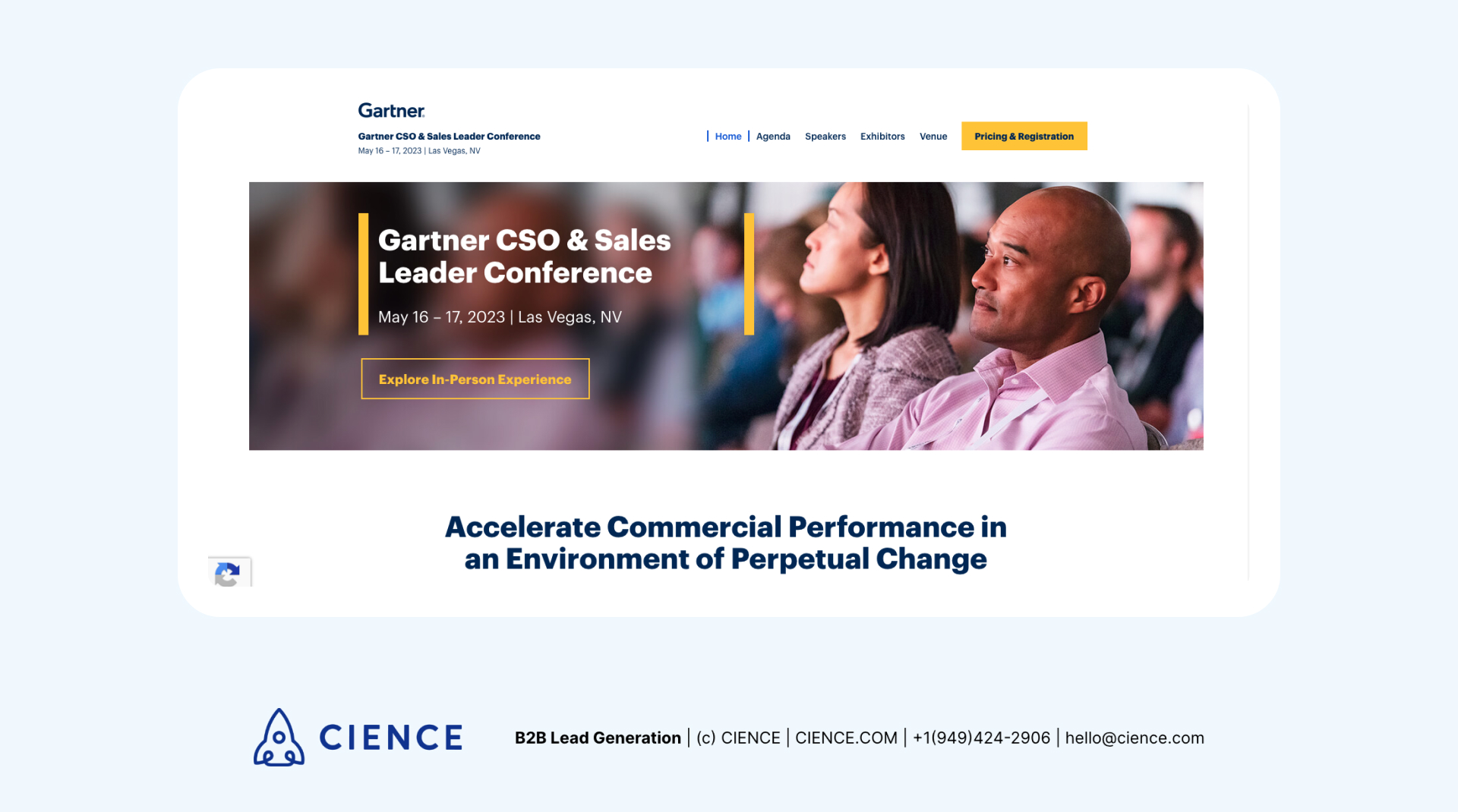 Gartner CSO & Sales Leader Conference 2023