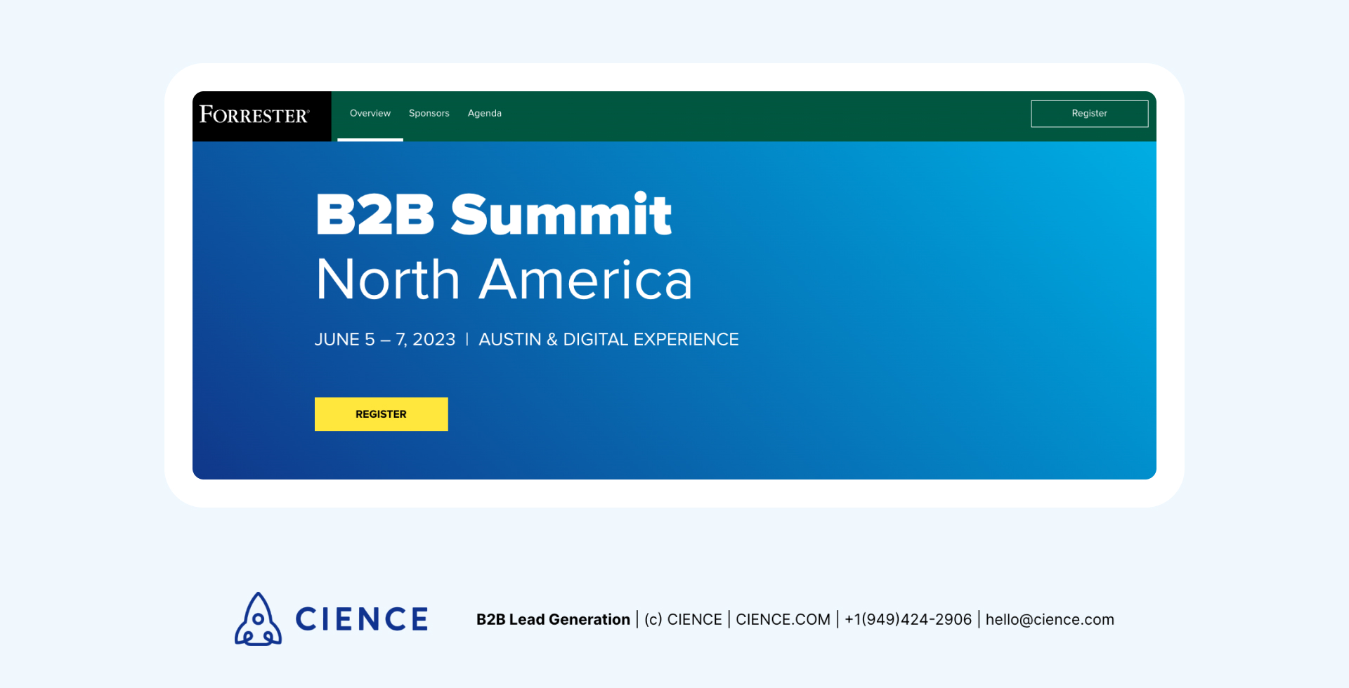 Sales conference 2023 - B2B Summit North America